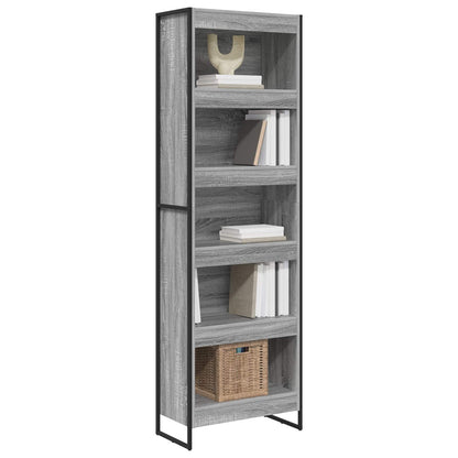 Book Cabinet 60 x 30 x 189.5 cm Engineered Wood Grey Sonoma