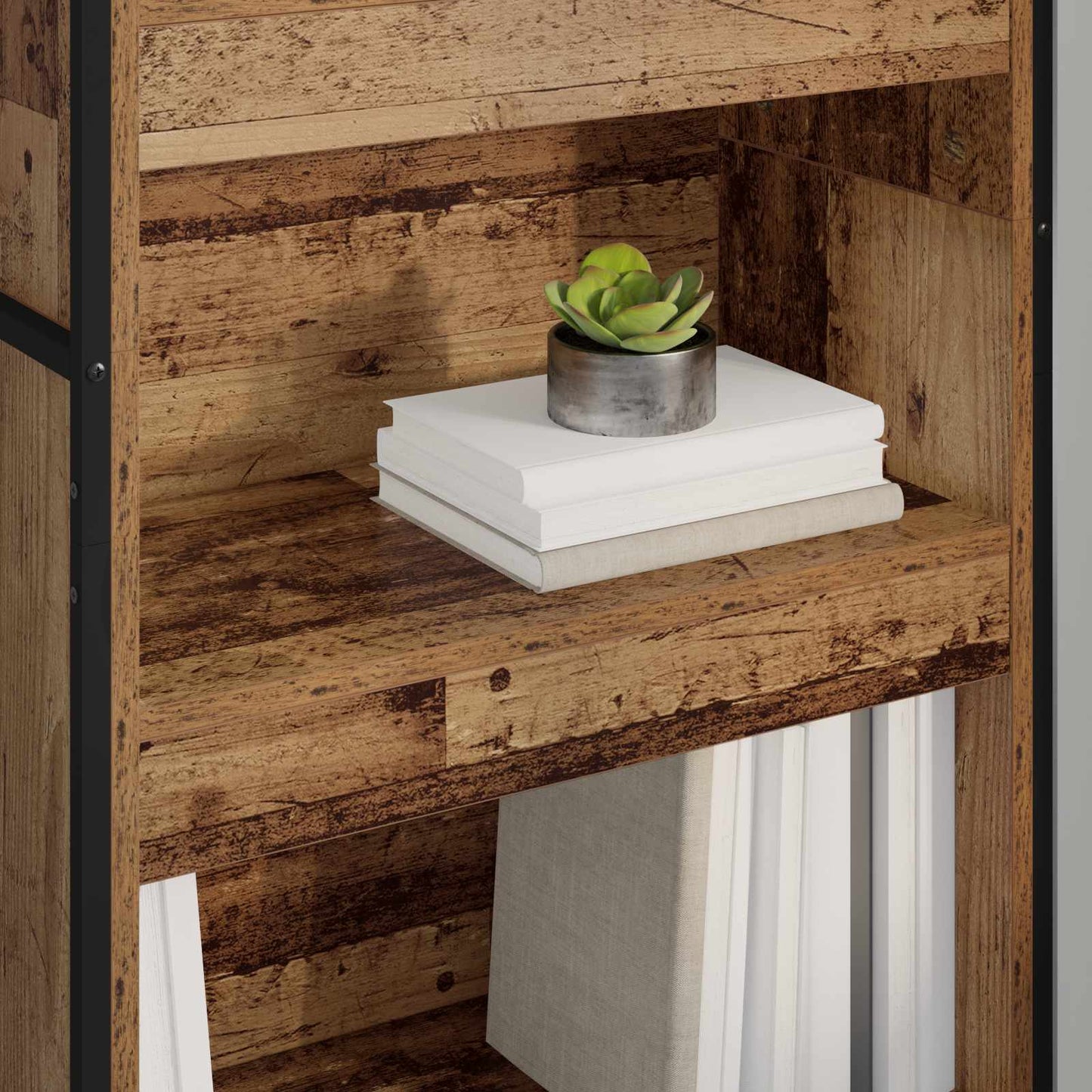 Book Cabinet 2 pcs Old Wood 60 x 30 x 189.5 cm Engineered Wood