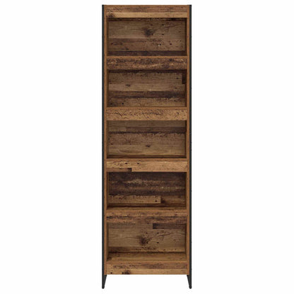 Book Cabinet 2 pcs Old Wood 60 x 30 x 189.5 cm Engineered Wood