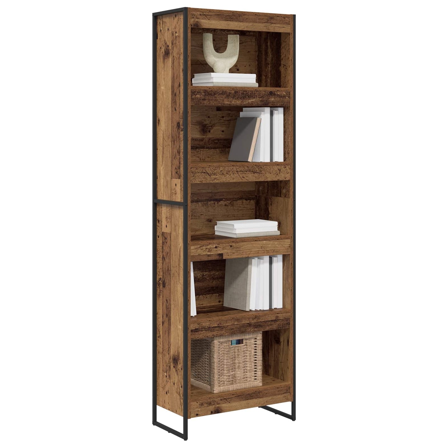 Book Cabinet 2 pcs Old Wood 60 x 30 x 189.5 cm Engineered Wood