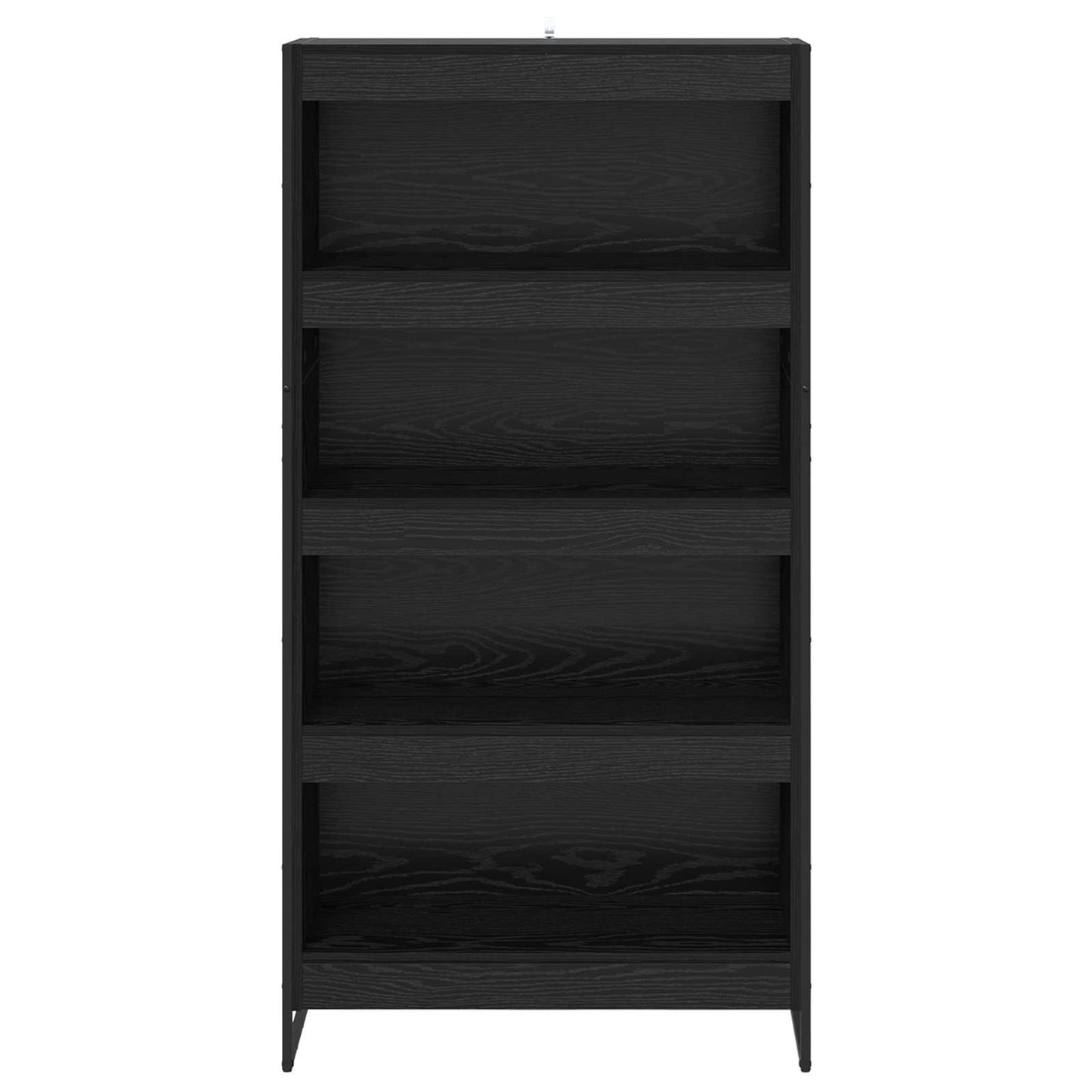Book Cabinet 80 x 30 x 155 cm Engineered Wood Black Oak