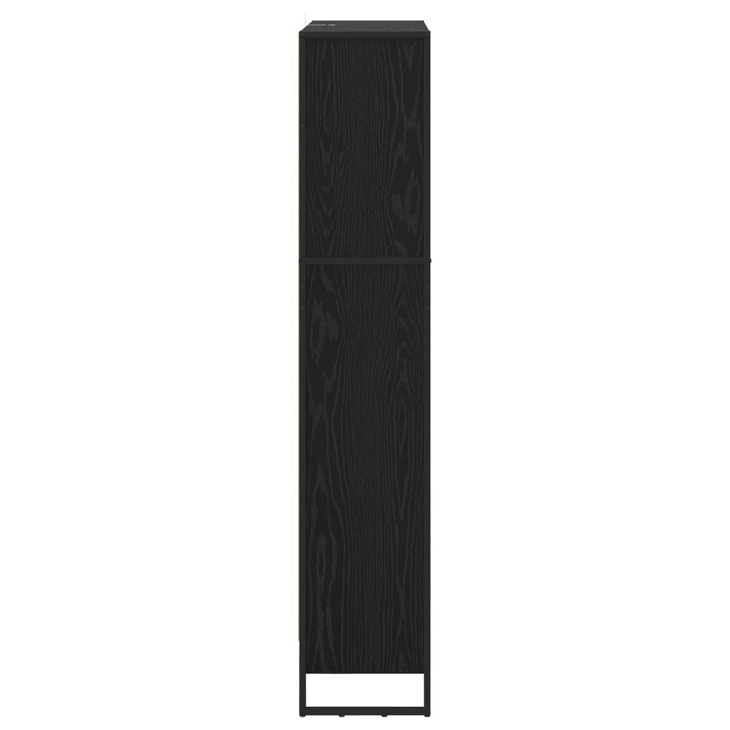 Book Cabinet 80 x 30 x 155 cm Engineered Wood Black Oak