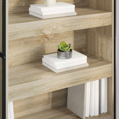 Book Cabinet 2 pcs Sonoma 80 x 30 x 155 cm Engineered Wood