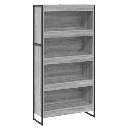 Book Cabinet 80 x 30 x 155 cm Engineered Wood Grey Sonoma