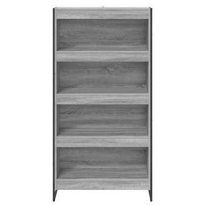 Book Cabinet 80 x 30 x 155 cm Engineered Wood Grey Sonoma
