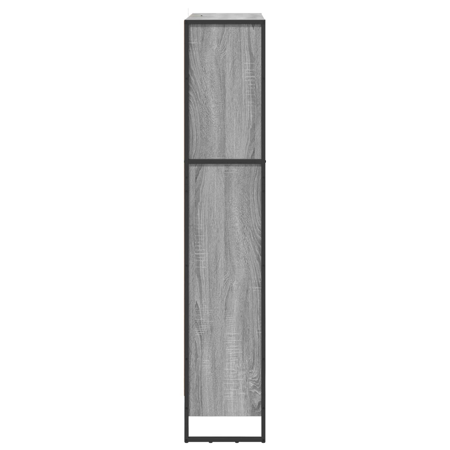 Book Cabinet 80 x 30 x 155 cm Engineered Wood Grey Sonoma
