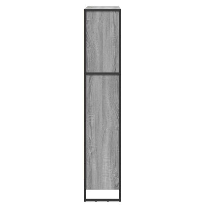 Book Cabinet 80 x 30 x 155 cm Engineered Wood Grey Sonoma