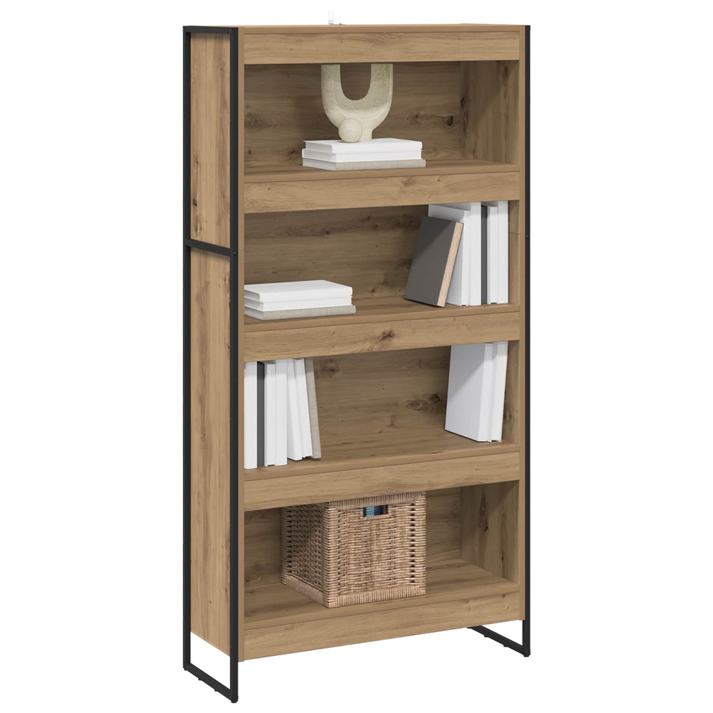 Book Cabinet 2 pcs Artisian Oak 80 x 30 x 155 cm
