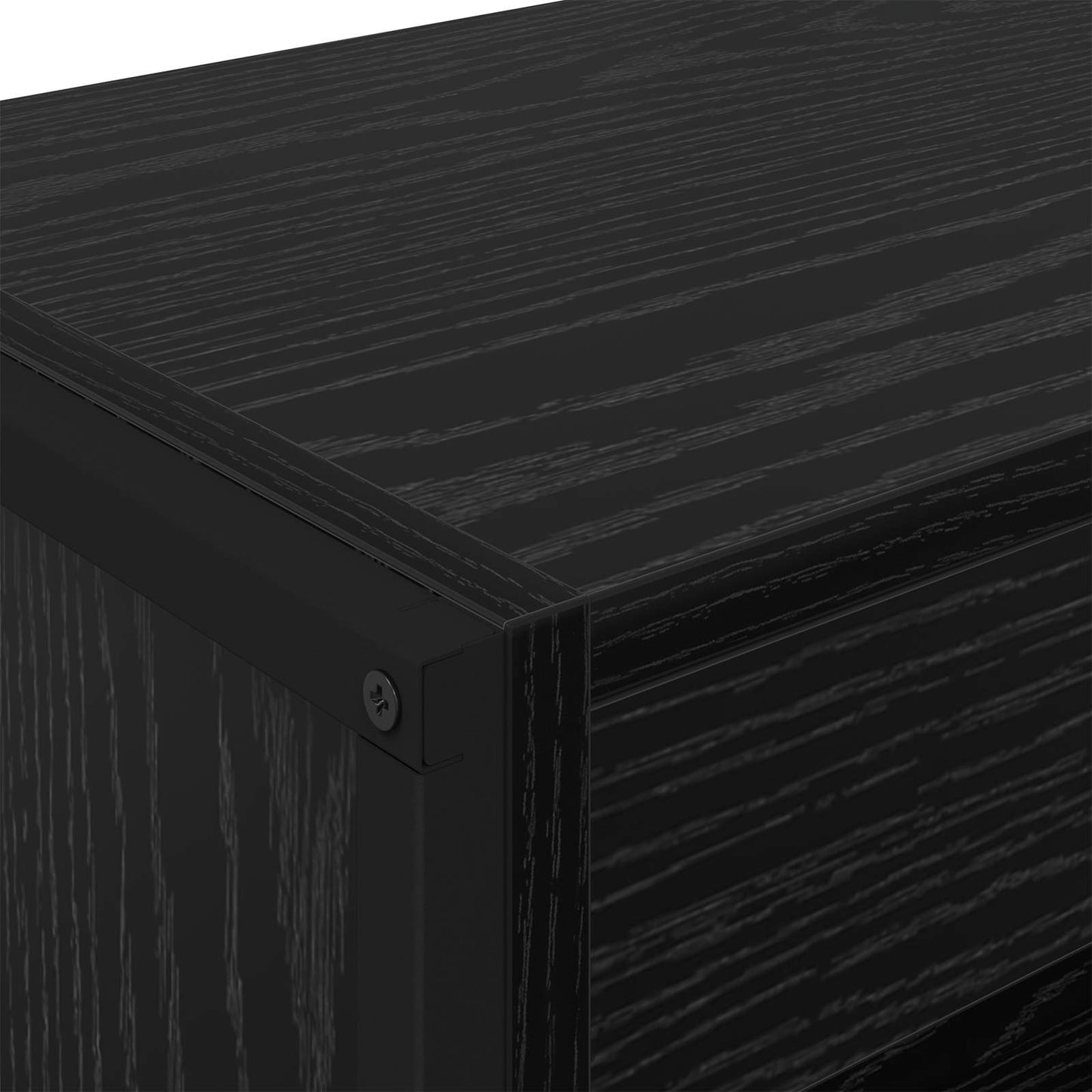 Book Cabinet 80 x 30 x 189.5 cm Engineered Wood Black Oak