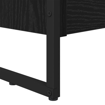 Book Cabinet 80 x 30 x 189.5 cm Engineered Wood Black Oak