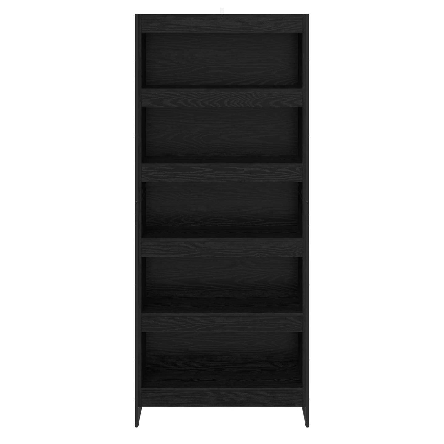 Book Cabinet 80 x 30 x 189.5 cm Engineered Wood Black Oak
