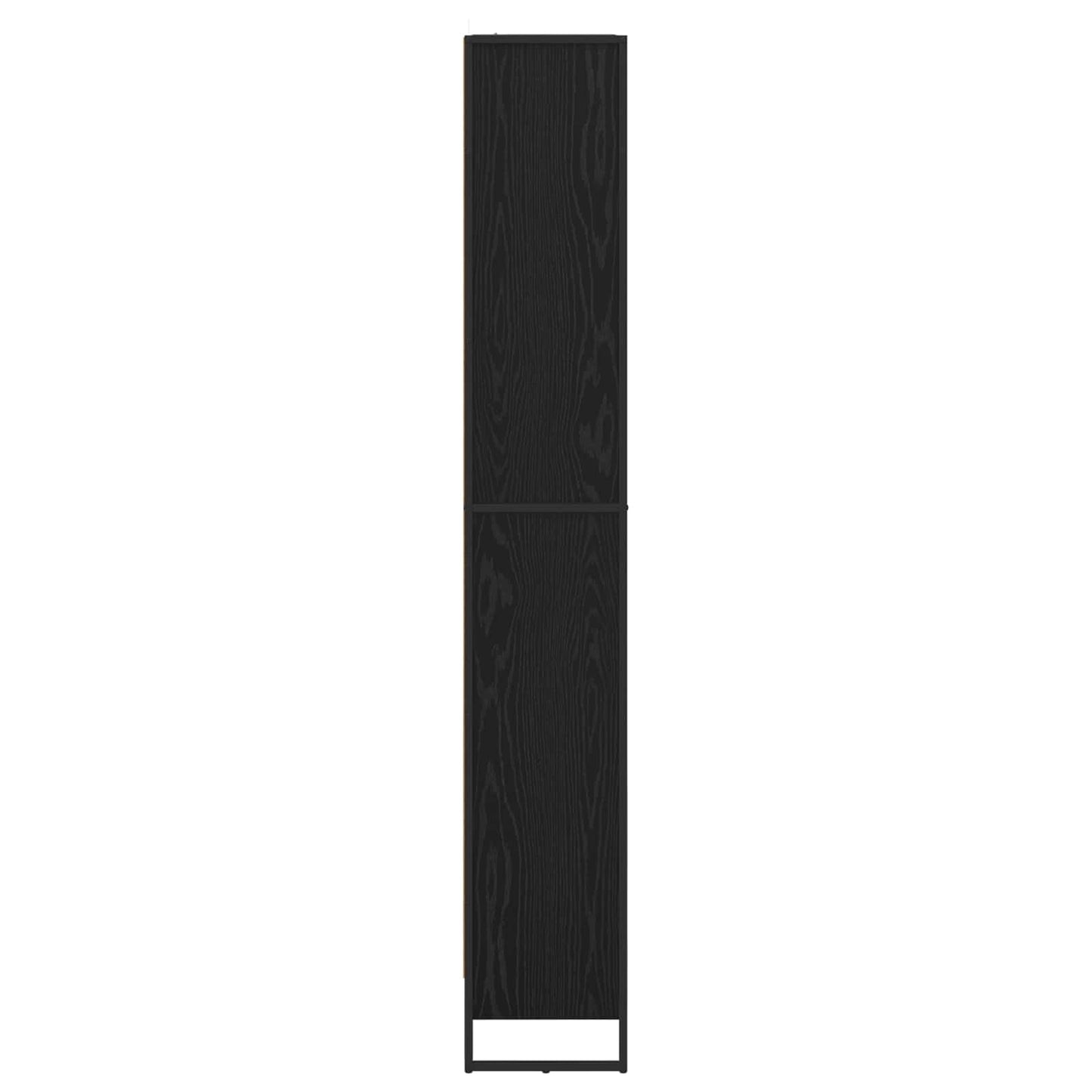 Book Cabinet 80 x 30 x 189.5 cm Engineered Wood Black Oak