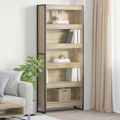 Book Cabinet 2 pcs Sonoma 80 x 30 x 189.5 cm Engineered Wood