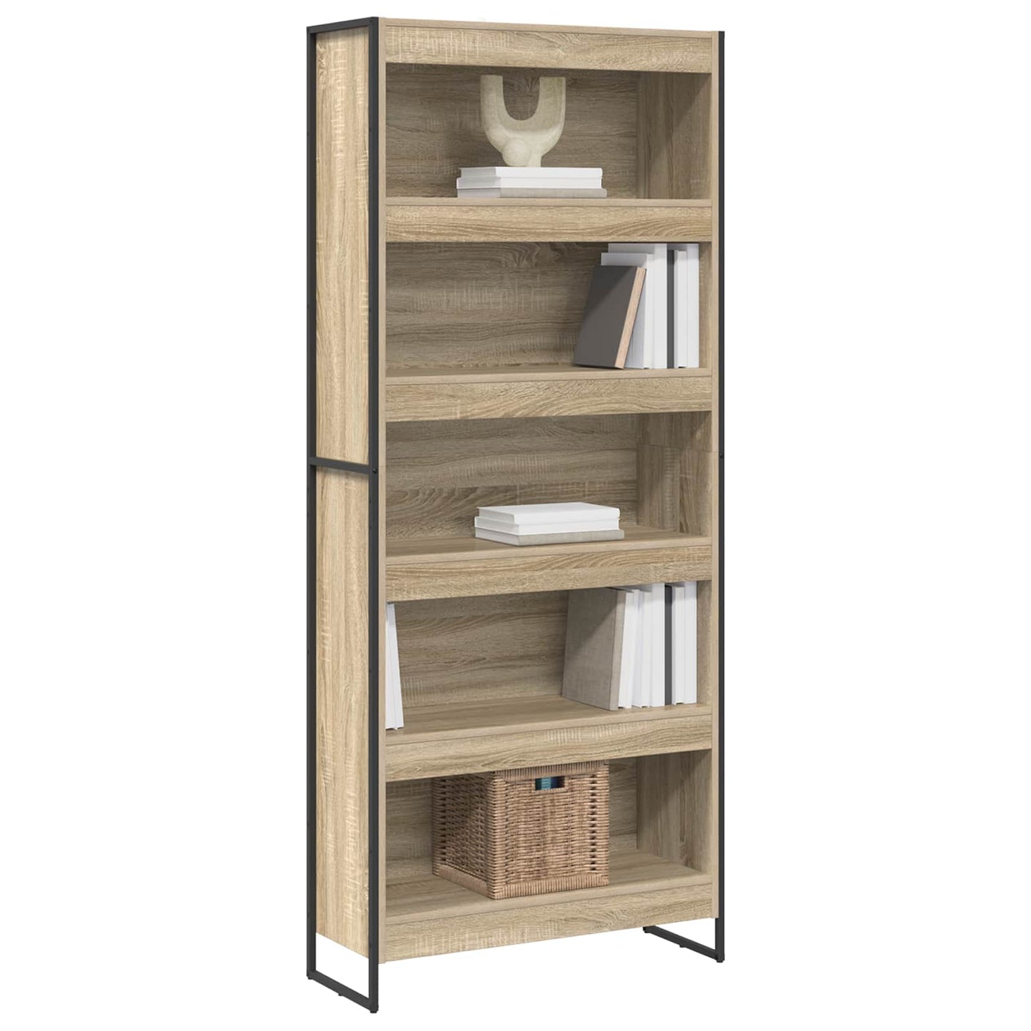 Book Cabinet 2 pcs Sonoma 80 x 30 x 189.5 cm Engineered Wood