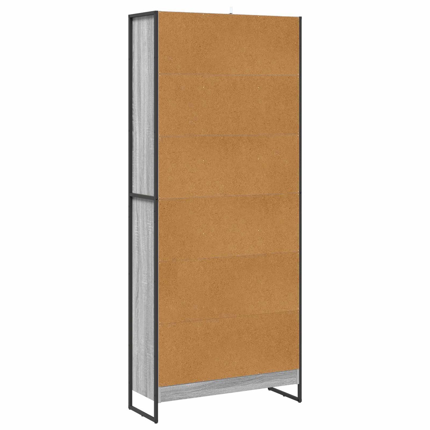 Book Cabinet 80 x 30 x 189.5 cm Engineered Wood Grey Sonoma
