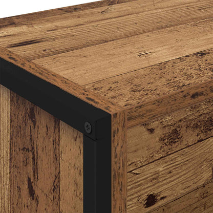 Book Cabinet 2 pcs Old Wood 80 x 30 x 189.5 cm Engineered Wood