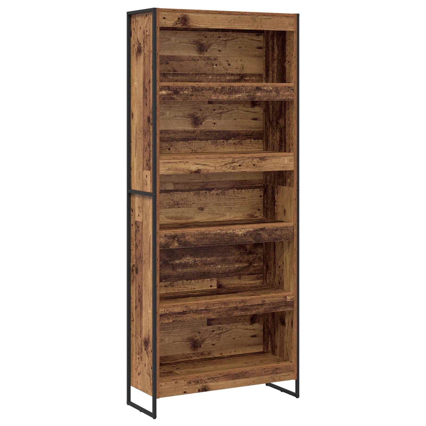 Book Cabinet 2 pcs Old Wood 80 x 30 x 189.5 cm Engineered Wood