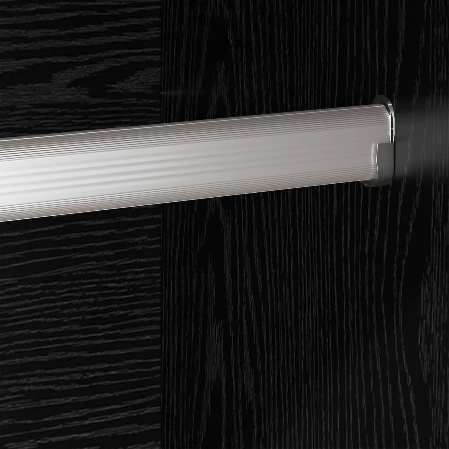 Warderobe with Door Black Oak 50 x 50 x 200 cm Engineered Wood
