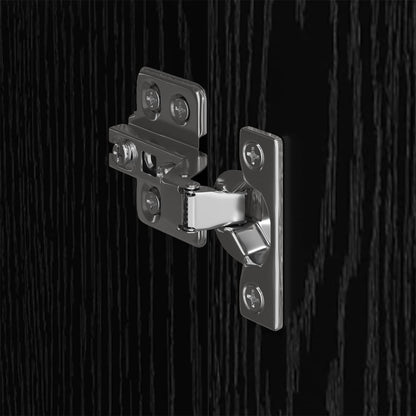 Warderobe with Door Black Oak 50 x 50 x 200 cm Engineered Wood