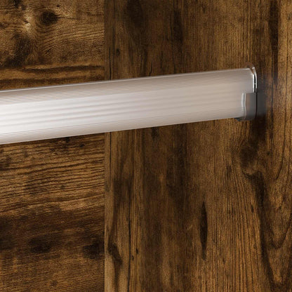 Warderobe with Door Smoke Oak 50 x 50 x 200 cm Engineered Wood