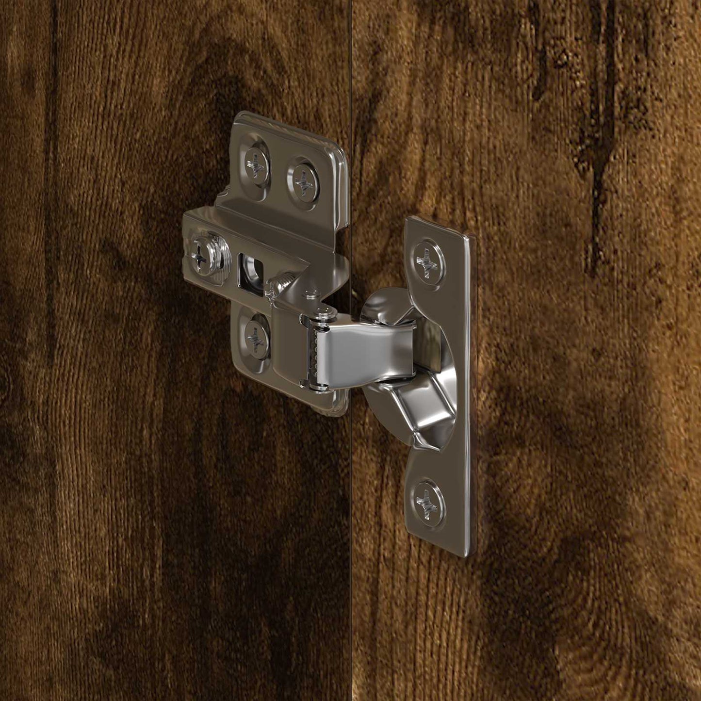 Warderobe with Door Smoke Oak 50 x 50 x 200 cm Engineered Wood