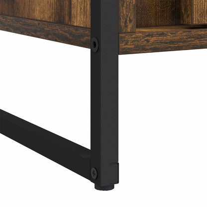 Warderobe with Door Smoke Oak 50 x 50 x 200 cm Engineered Wood