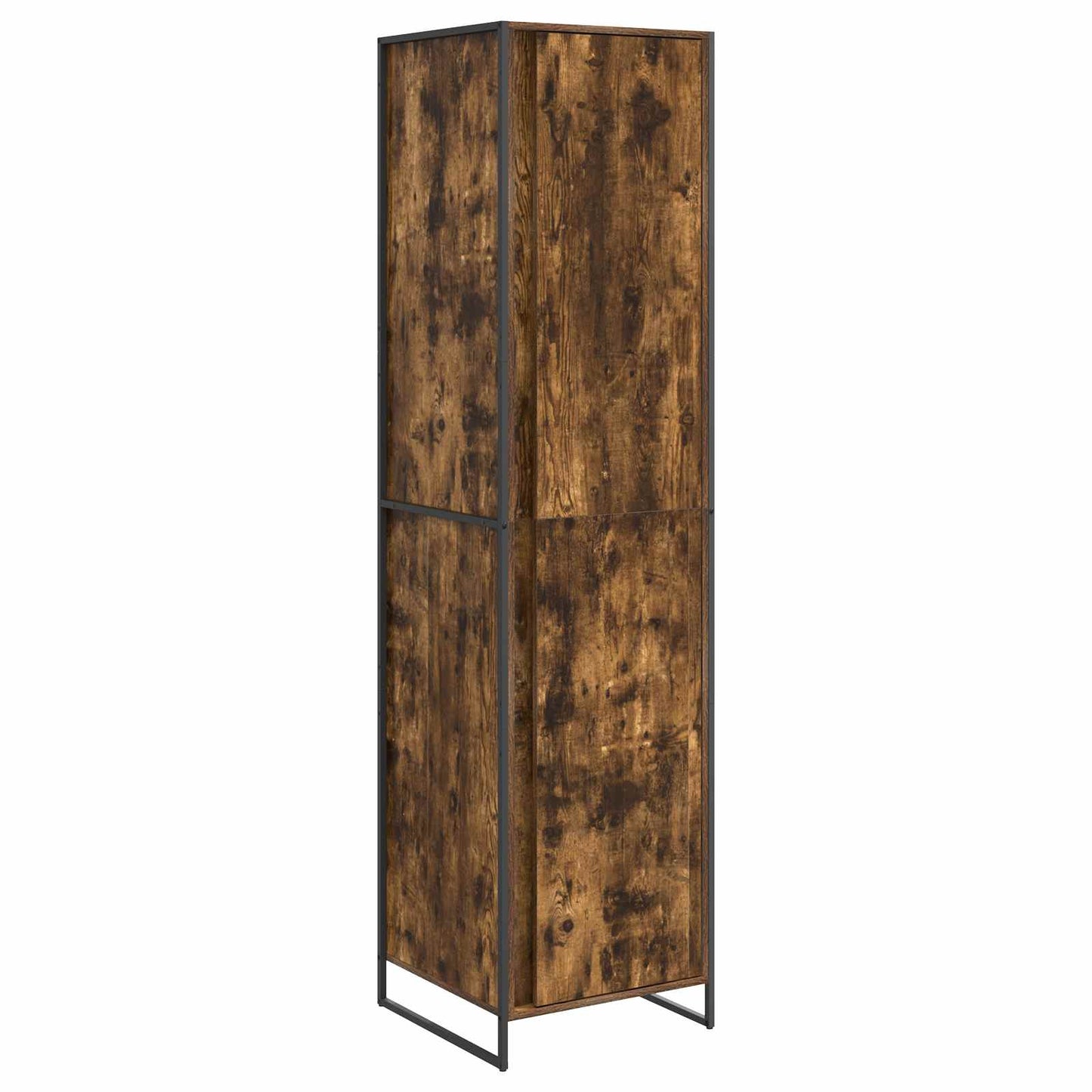 Warderobe with Door Smoke Oak 50 x 50 x 200 cm Engineered Wood