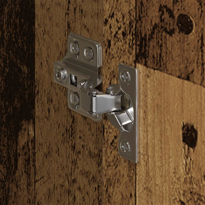Warderobe with Door Old Wood 50 x 50 x 200 cm Engineered Wood