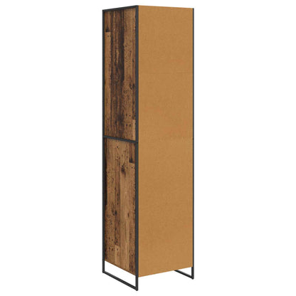 Warderobe with Door Old Wood 50 x 50 x 200 cm Engineered Wood