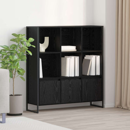 Book Cabinet 2 pcs Black Oak 99.5 x 30 x 108 cm Engineered Wood