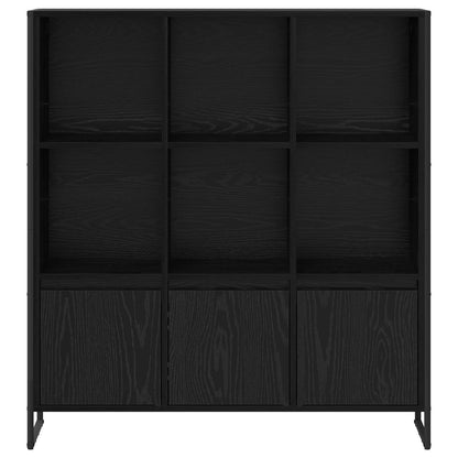 Book Cabinet 2 pcs Black Oak 99.5 x 30 x 108 cm Engineered Wood