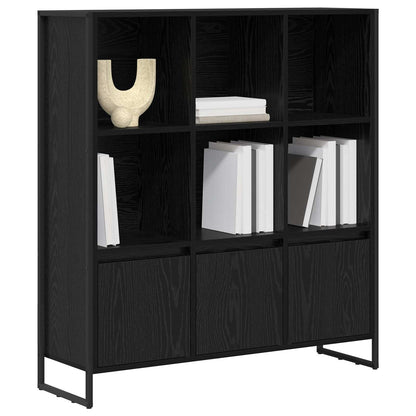 Book Cabinet 2 pcs Black Oak 99.5 x 30 x 108 cm Engineered Wood