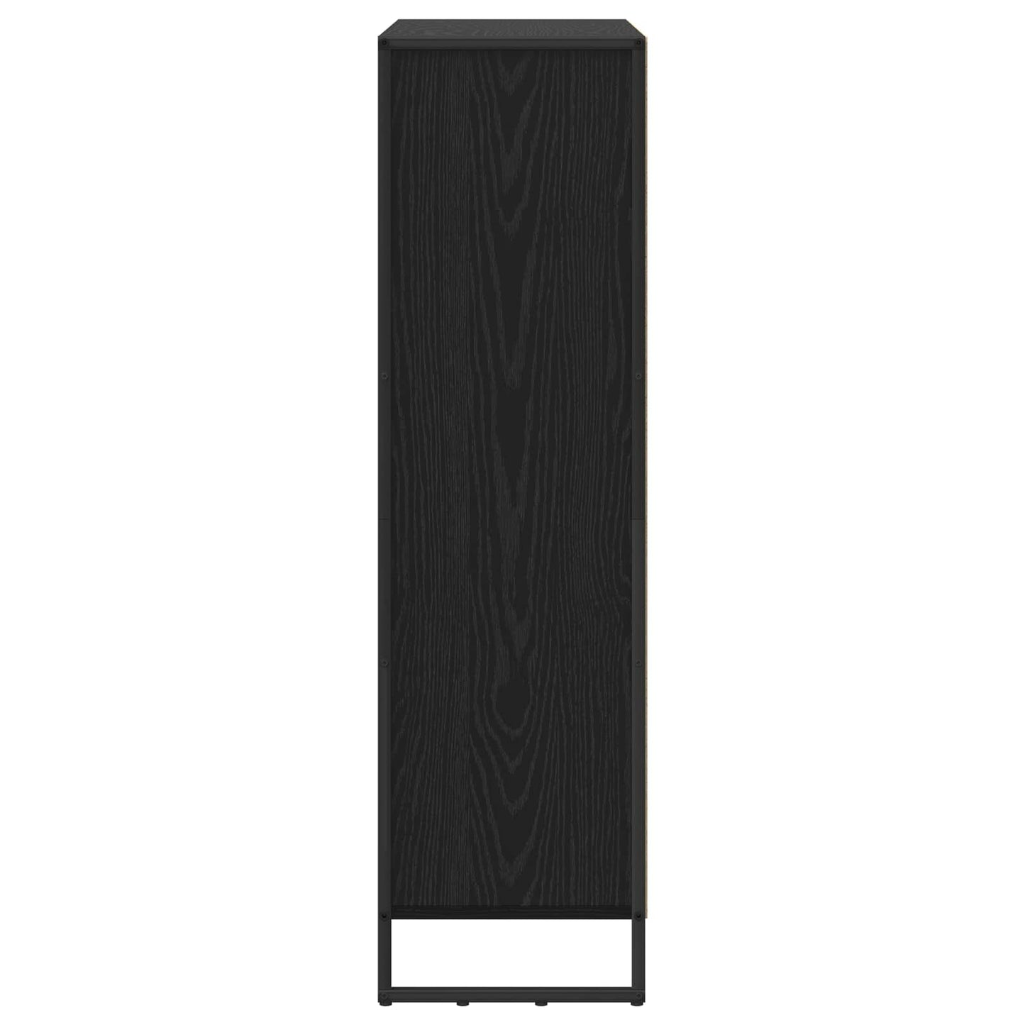 Book Cabinet 2 pcs Black Oak 99.5 x 30 x 108 cm Engineered Wood