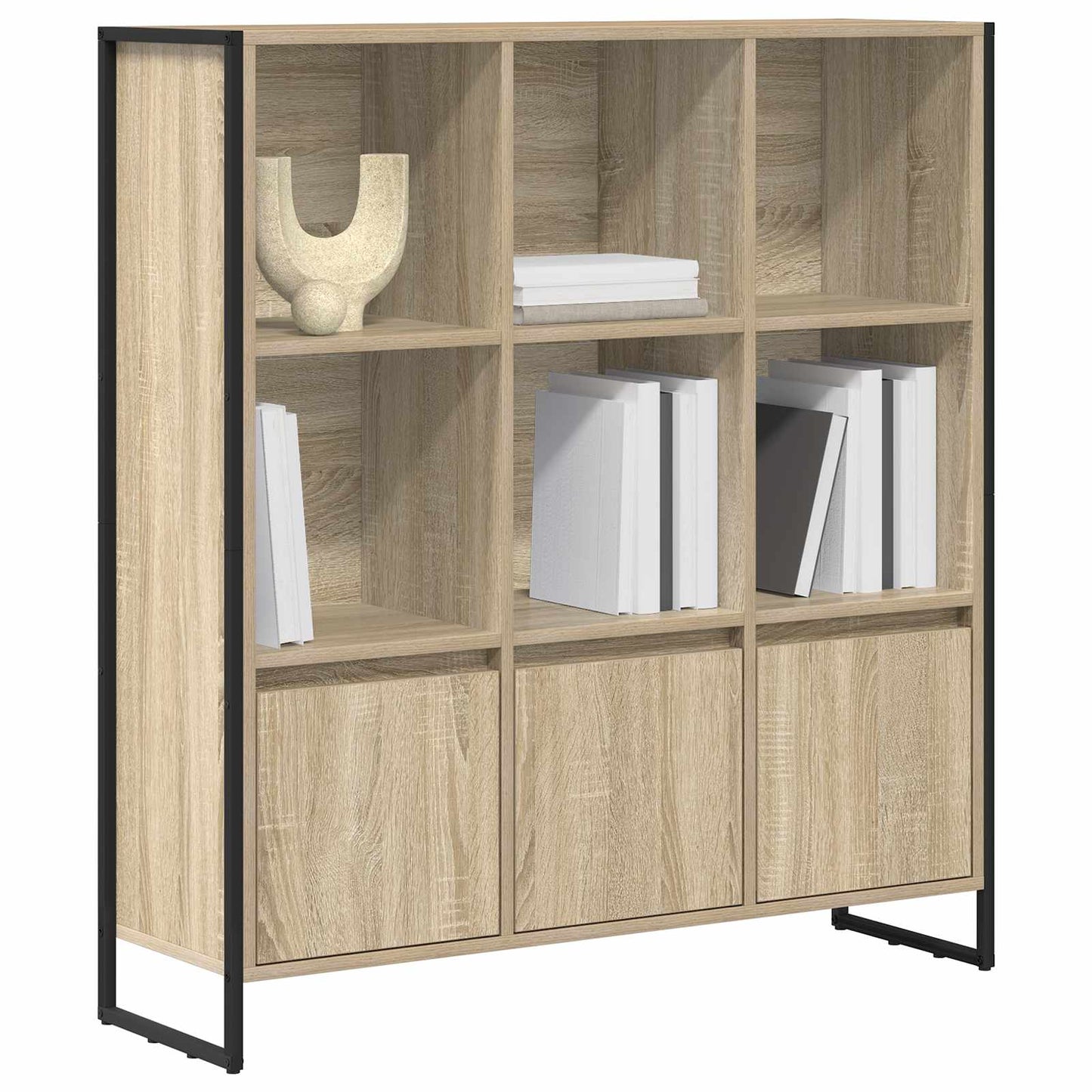 Book Cabinet 2 pcs Sonoma 99.5 x 30 x 108 cm Engineered Wood