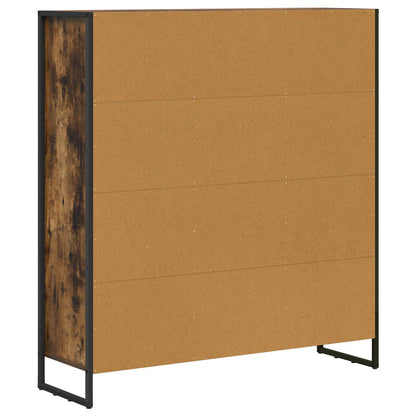 Book Cabinet 2 pcs Smoke Oak 99.5 x 30 x 108 cm Engineered Wood