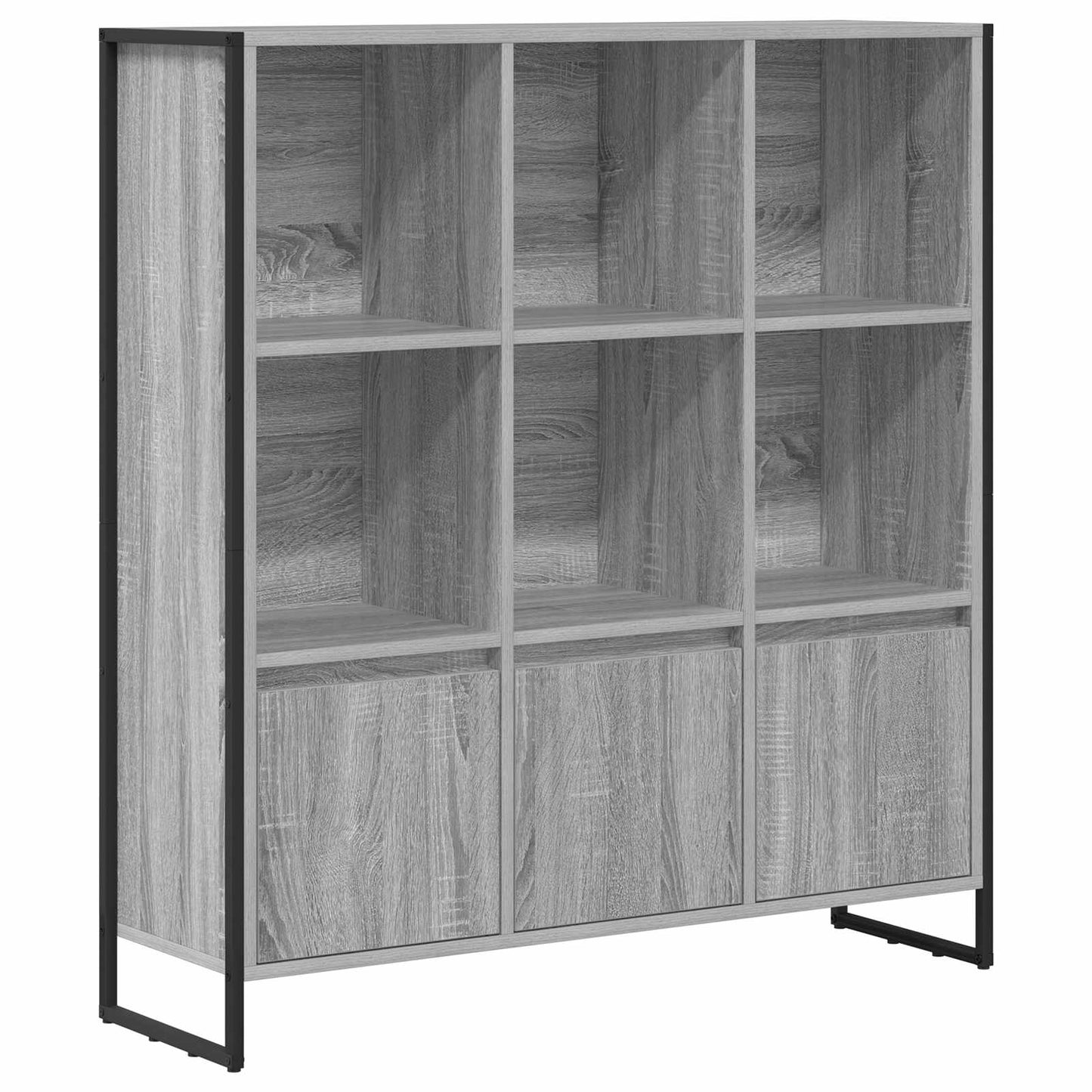 Book Cabinet 2 pcs Grey Sonoma 99.5 x 30 x 108 cm