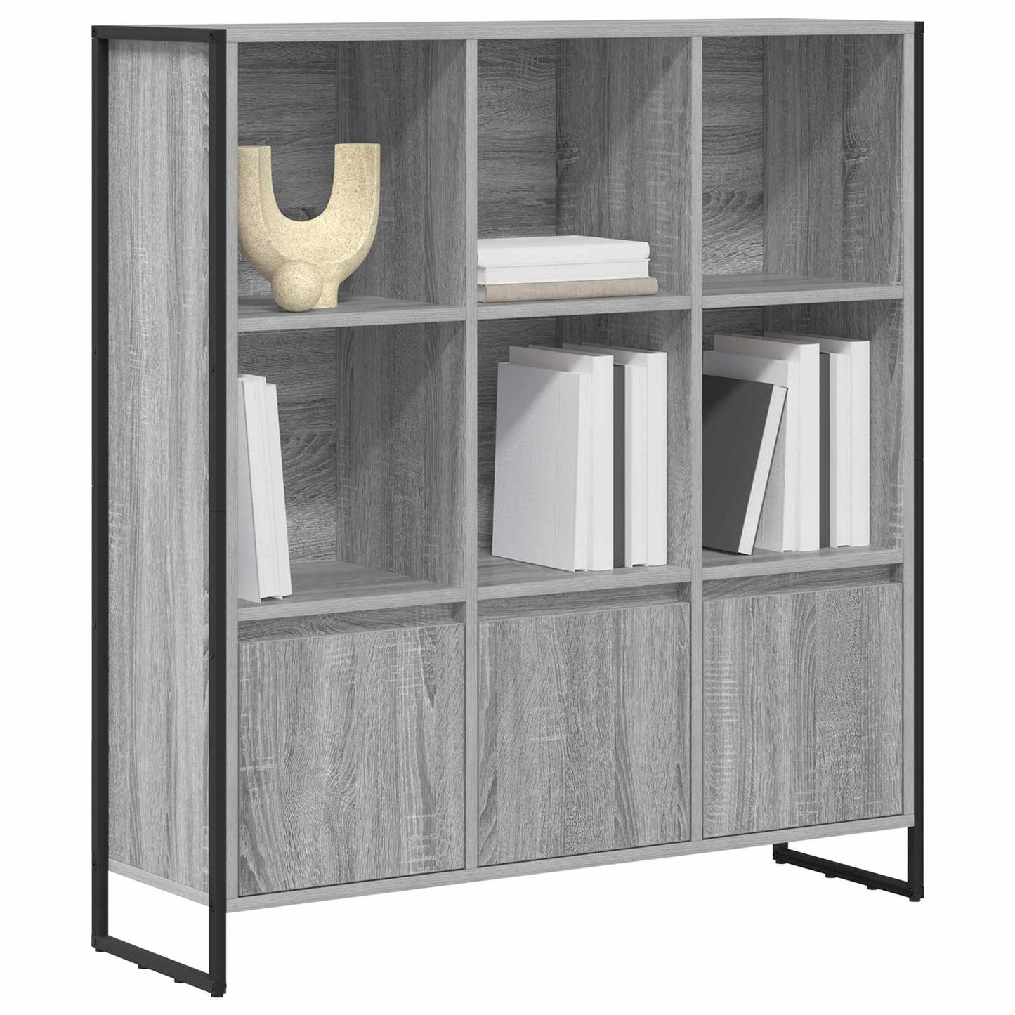 Book Cabinet 2 pcs Grey Sonoma 99.5 x 30 x 108 cm