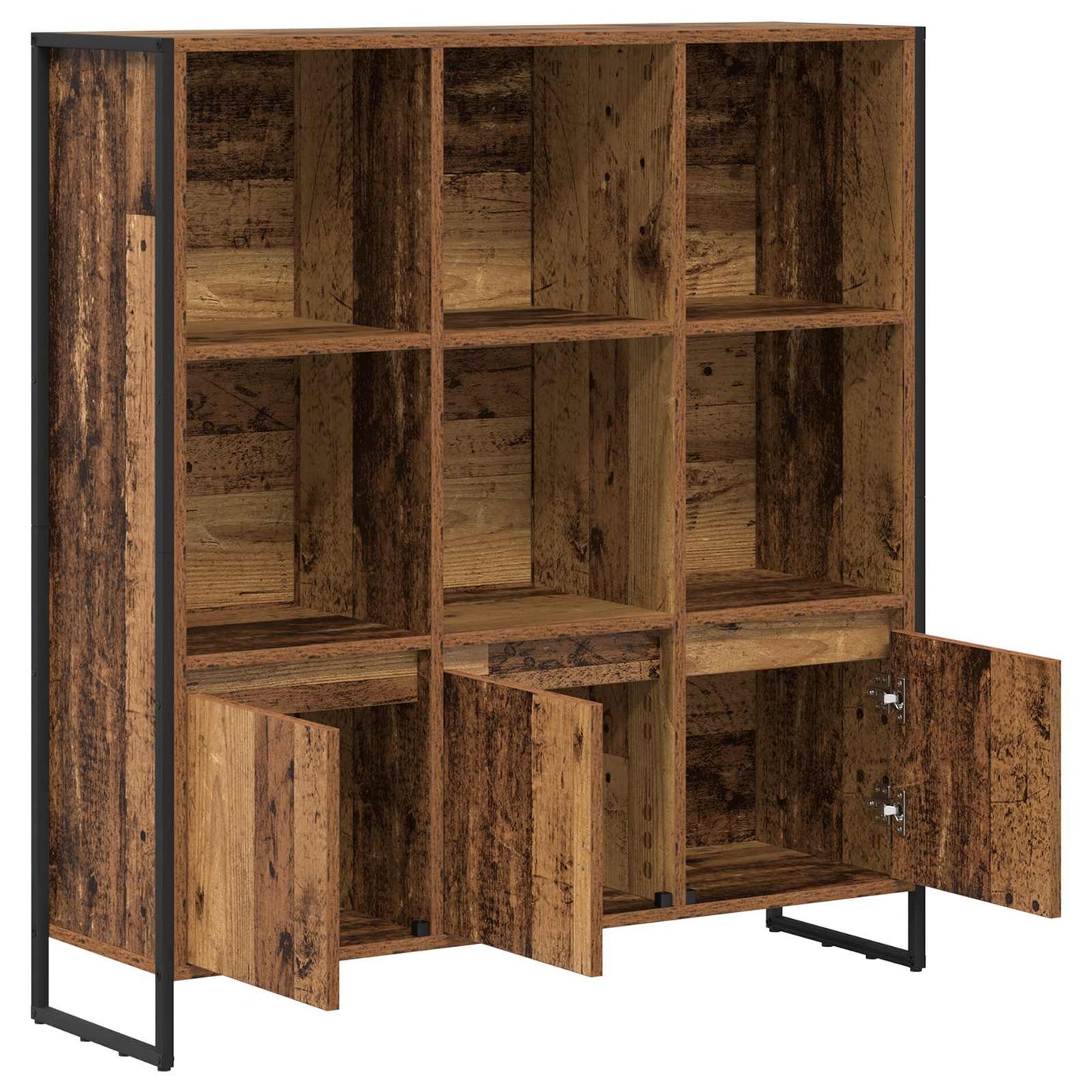 Book Cabinet 2 pcs Old Wood 99.5 x 30 x 108 cm Engineered Wood