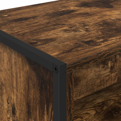 Tall Cabinets Smoke Oak 60 x 36 x 200 cm Engineered Wood