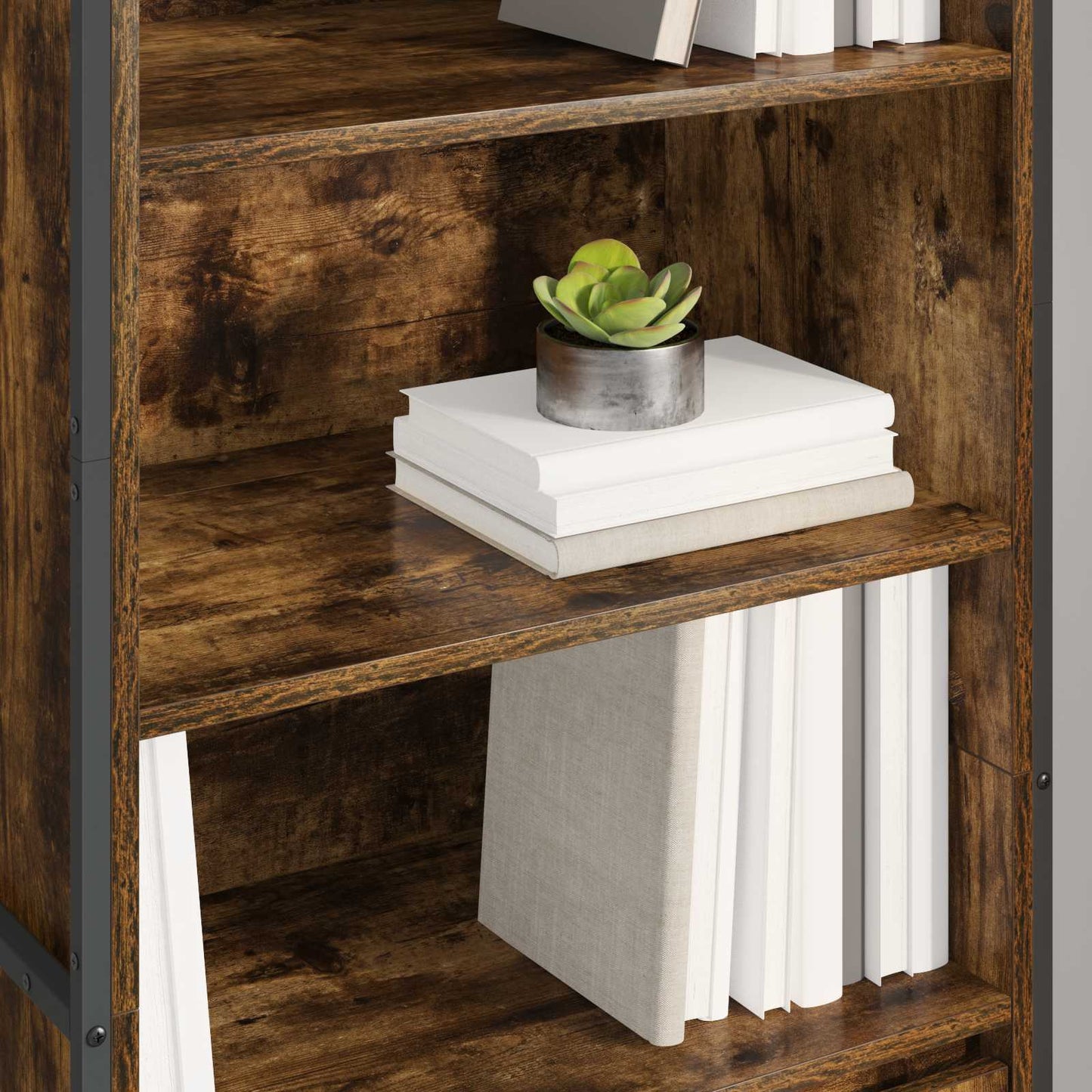 Tall Cabinets Smoke Oak 60 x 36 x 200 cm Engineered Wood
