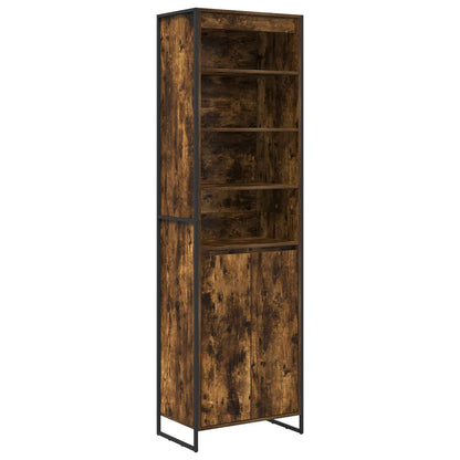 Tall Cabinets Smoke Oak 60 x 36 x 200 cm Engineered Wood