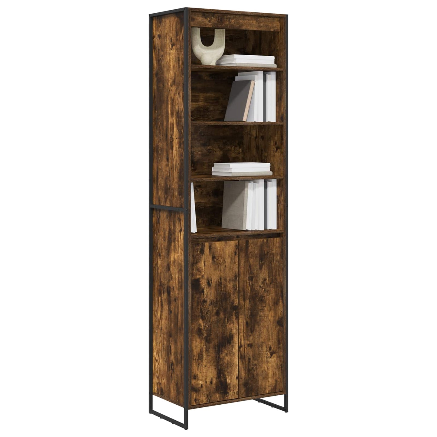 Tall Cabinets Smoke Oak 60 x 36 x 200 cm Engineered Wood