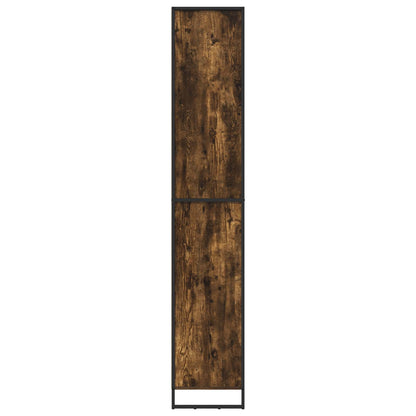 Tall Cabinets Smoke Oak 60 x 36 x 200 cm Engineered Wood