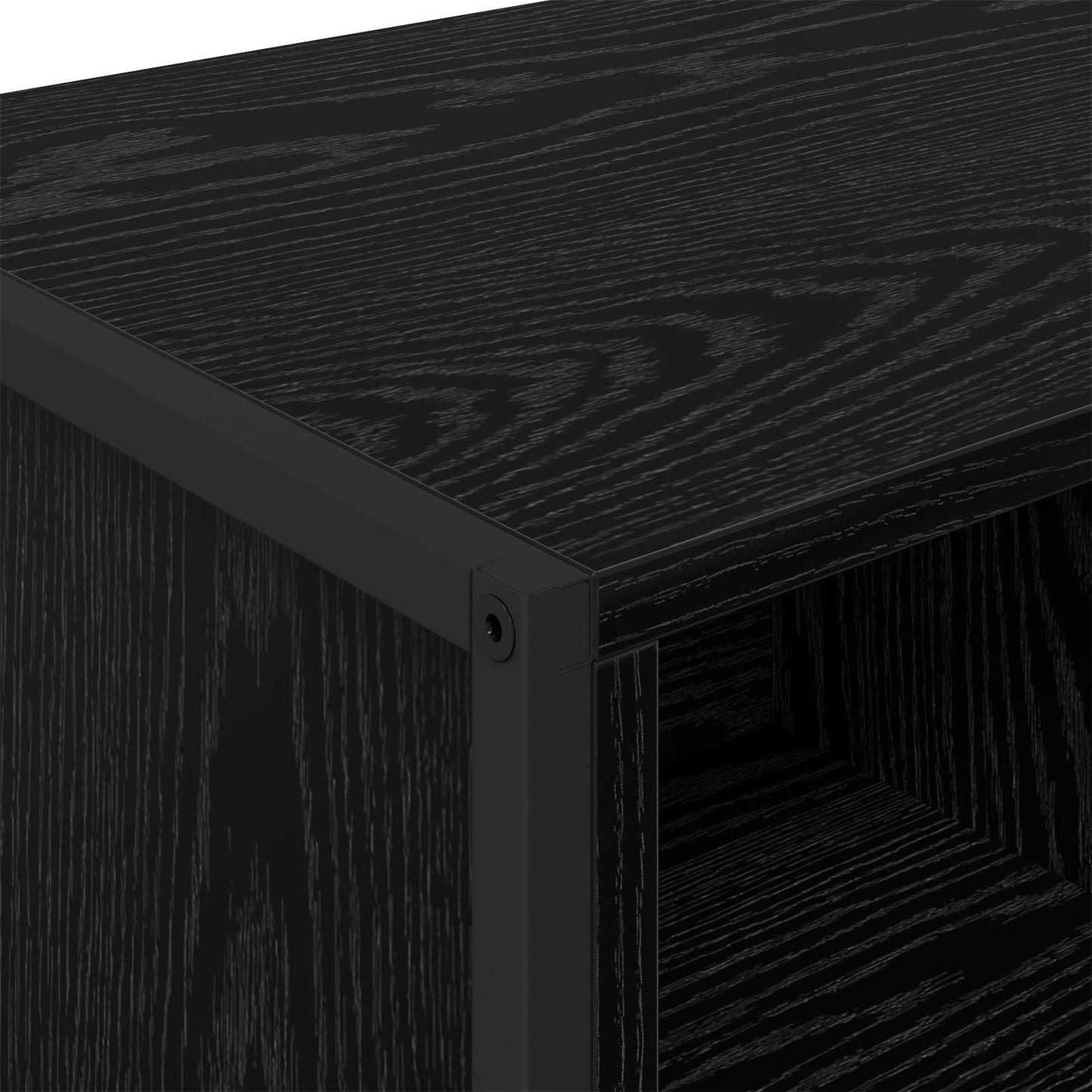 Sideboard 2 pcs Black Oak 81 x 36 x 150.5 cm Engineered Wood