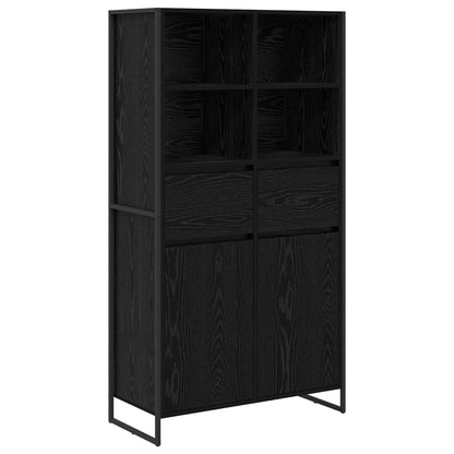 Sideboard 2 pcs Black Oak 81 x 36 x 150.5 cm Engineered Wood