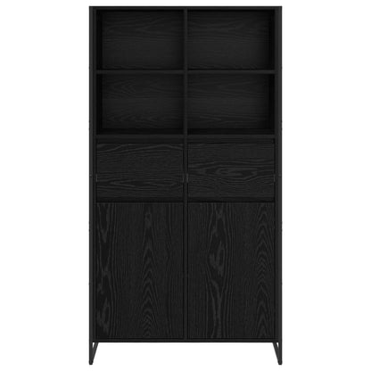 Sideboard 2 pcs Black Oak 81 x 36 x 150.5 cm Engineered Wood