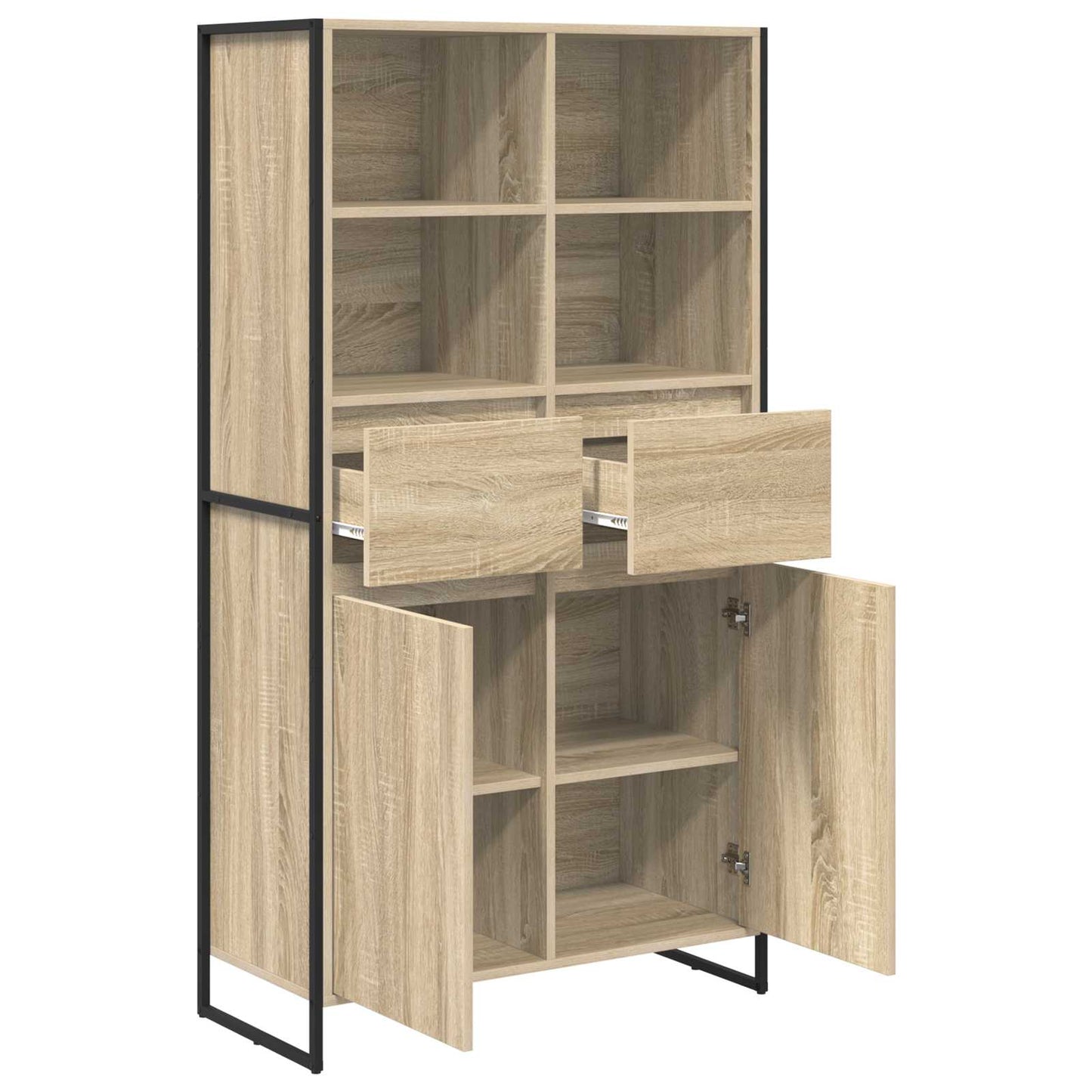 Sideboard 2 pcs Sonoma 81 x 36 x 150.5 cm Engineered Wood