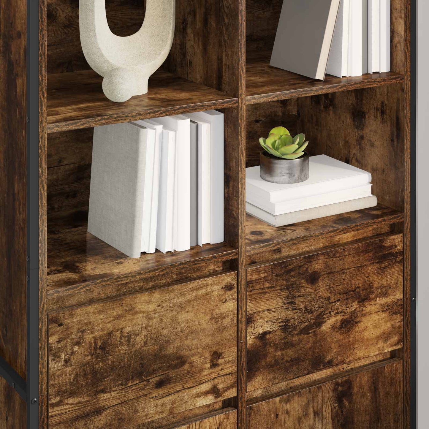 Sideboard 2 pcs Smoke Oak 81 x 36 x 150.5 cm Engineered Wood