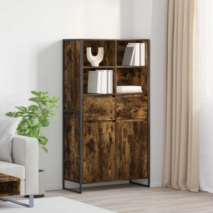 Sideboard 2 pcs Smoke Oak 81 x 36 x 150.5 cm Engineered Wood