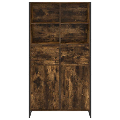 Sideboard 2 pcs Smoke Oak 81 x 36 x 150.5 cm Engineered Wood